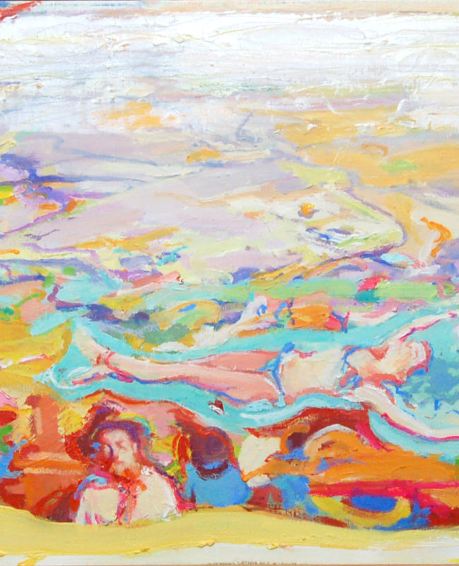 Floater 100x 40cm Oil on canvas